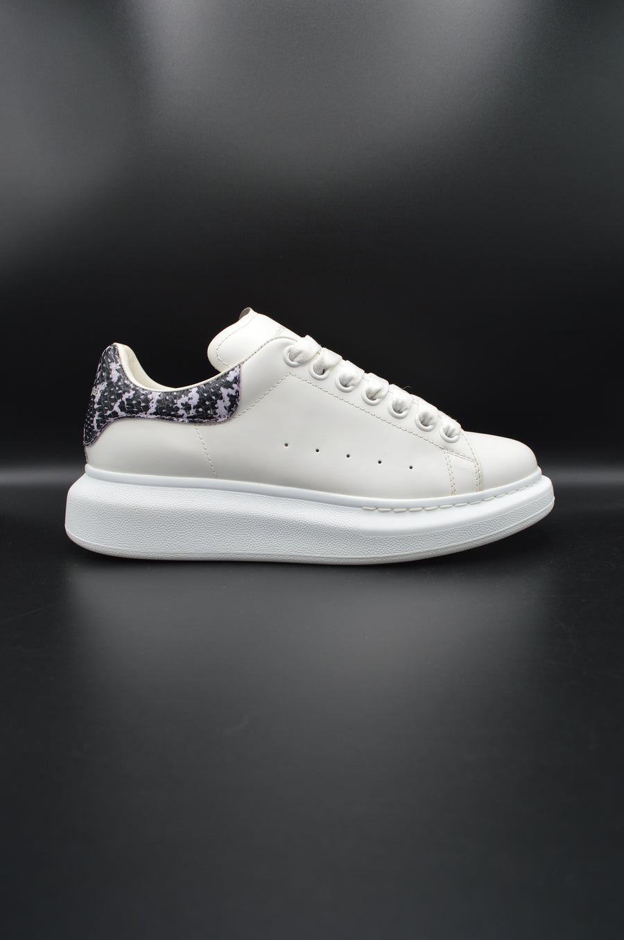Alexander Mcqueen oversize blanc/ python noir rose - T38
