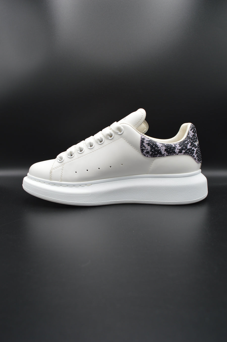 Alexander Mcqueen oversize blanc/ python noir rose - T38