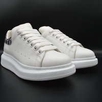 Alexander Mcqueen oversize blanc/ python noir rose - T38