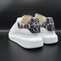 Alexander Mcqueen oversize blanc/ python noir rose - T38