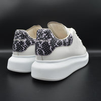 Alexander Mcqueen oversize blanc/ python noir rose - T38