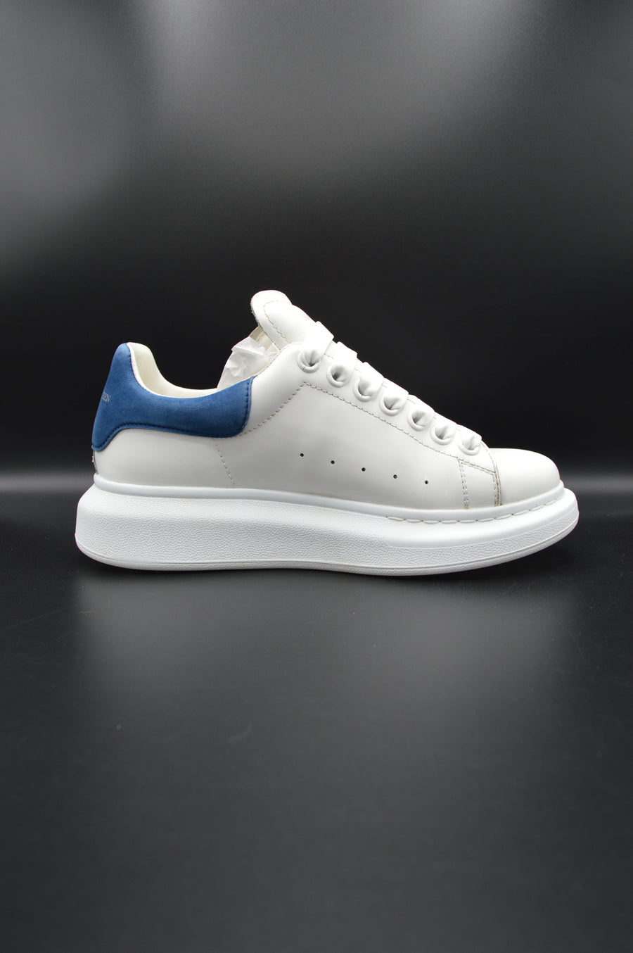 Alexander Mcqueen Oversize blanc/bleu marine - T37
