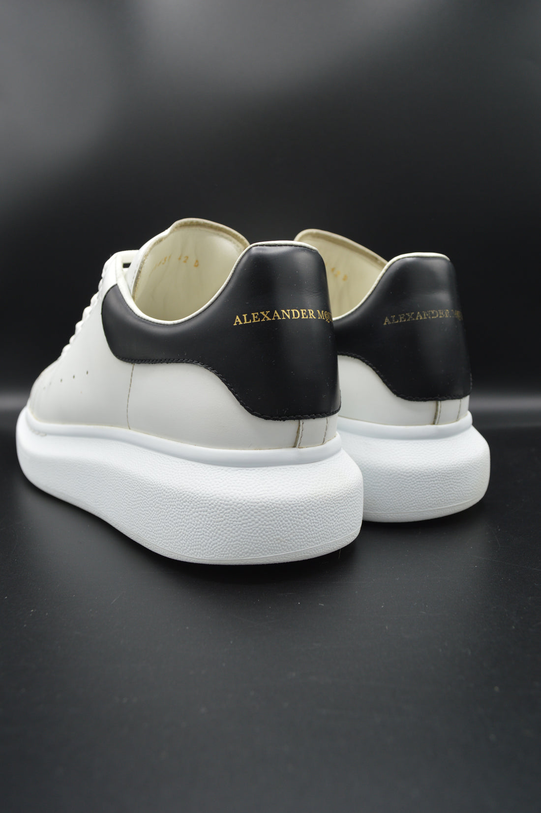 Alexander Mcqueen oversize blanc/noir - T42