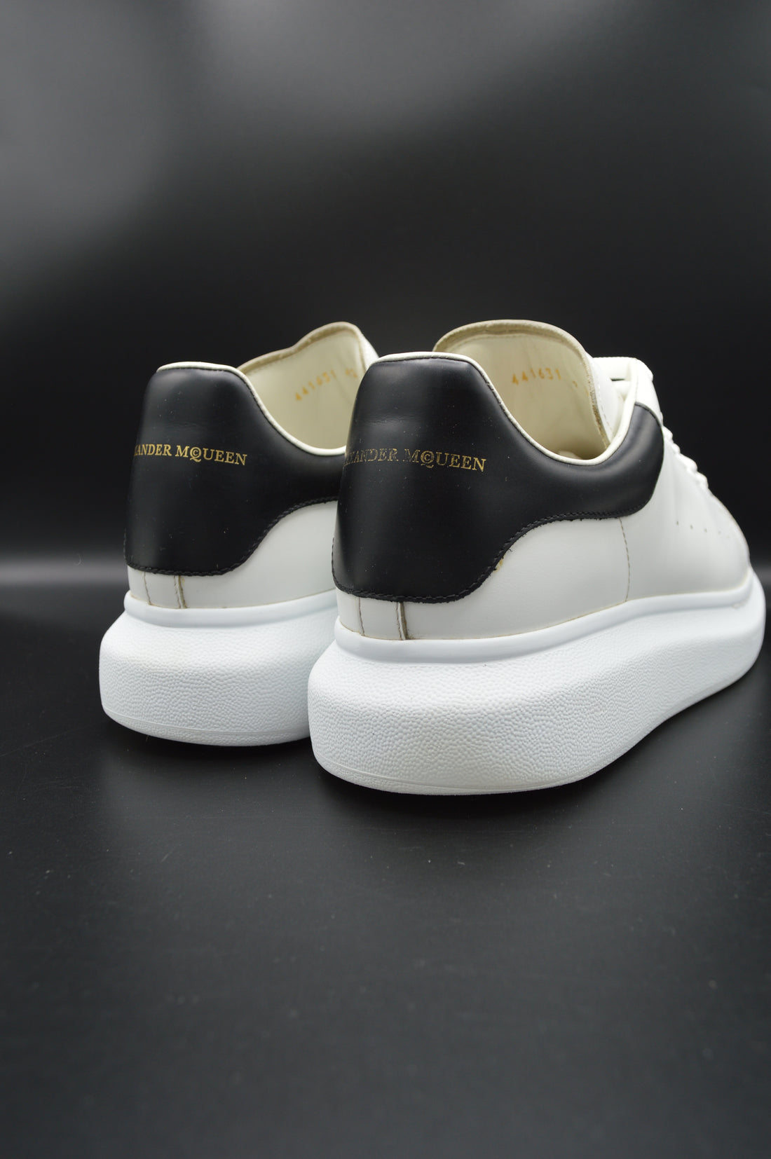 Alexander Mcqueen oversize blanc/noir - T42