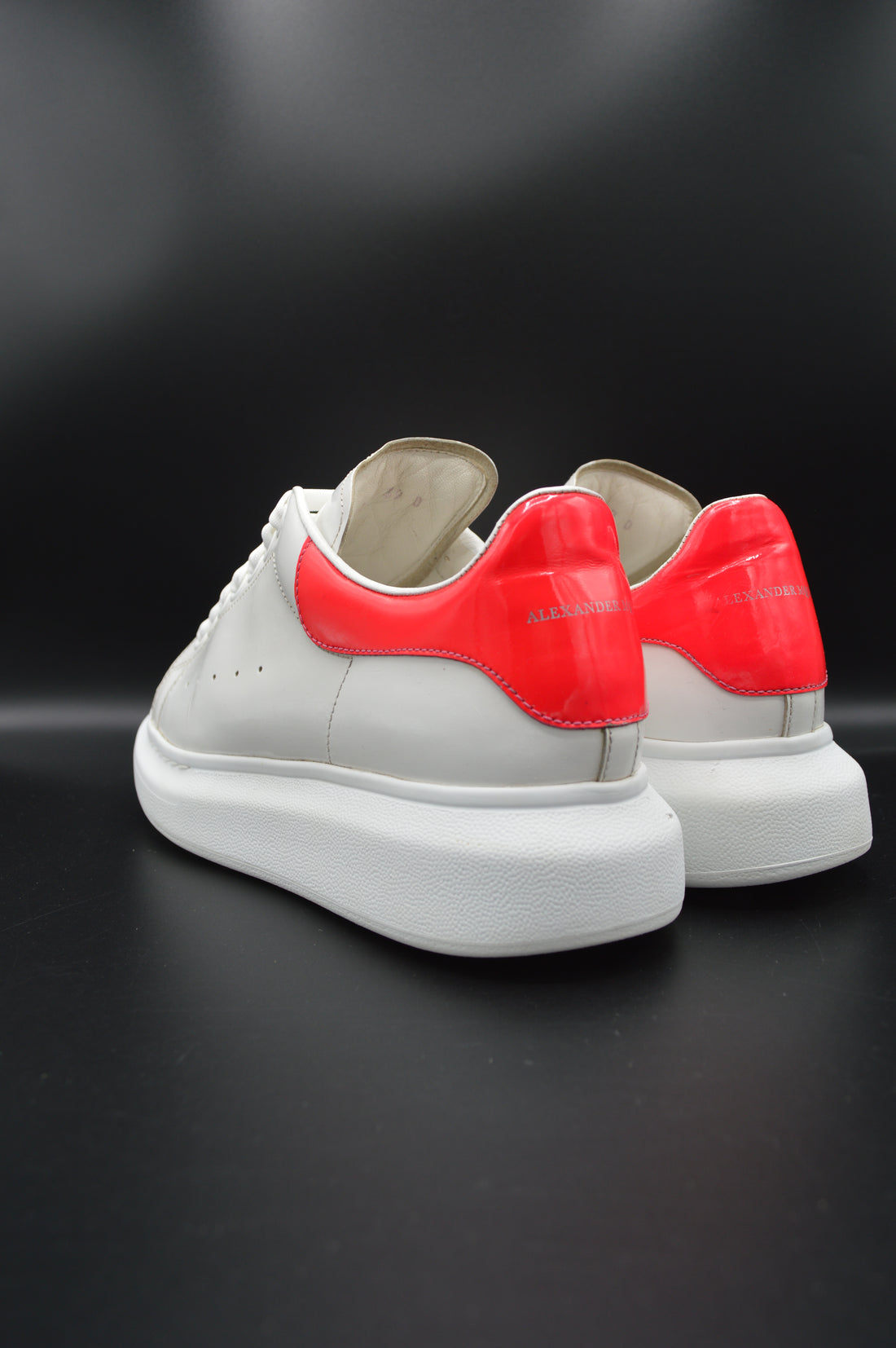 Alexander Mcqueen Oversize blanc/rose fluo - T39