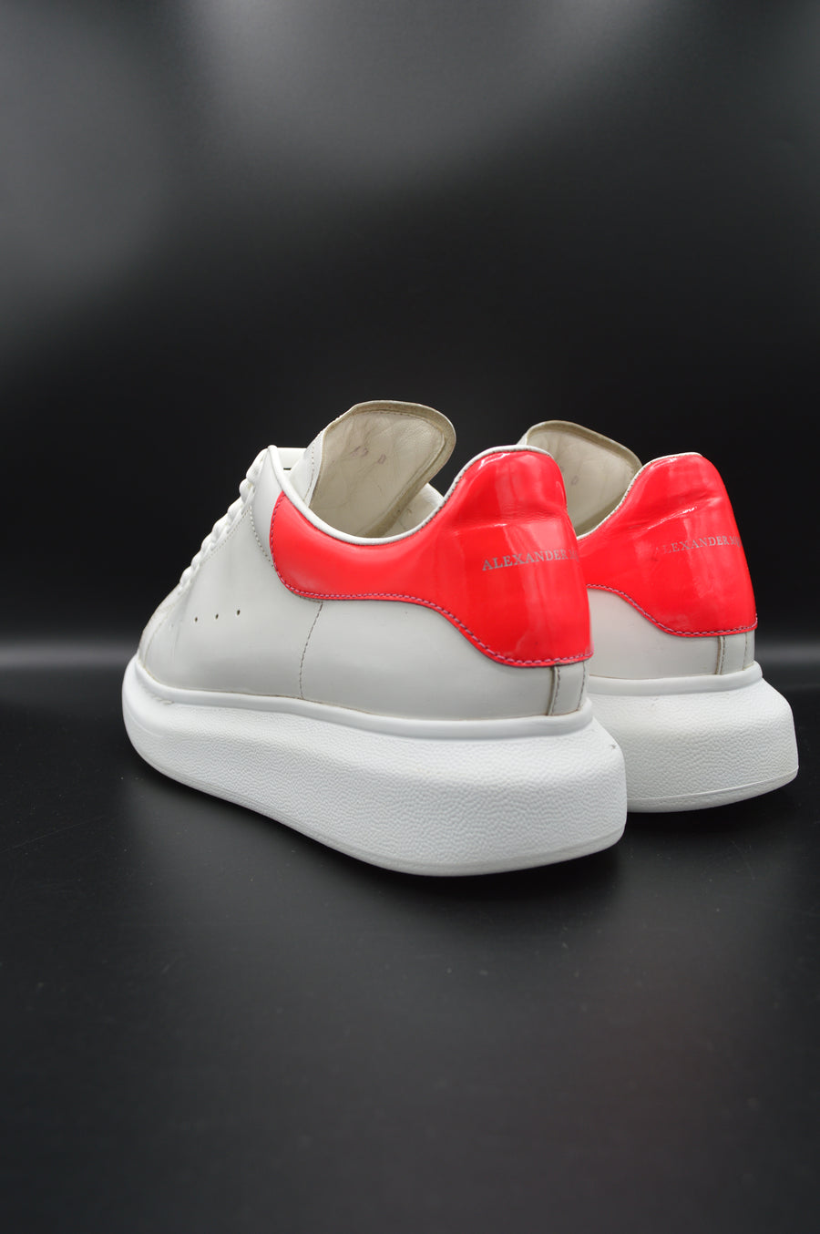 Alexander Mcqueen Oversize blanc/rose fluo - T39