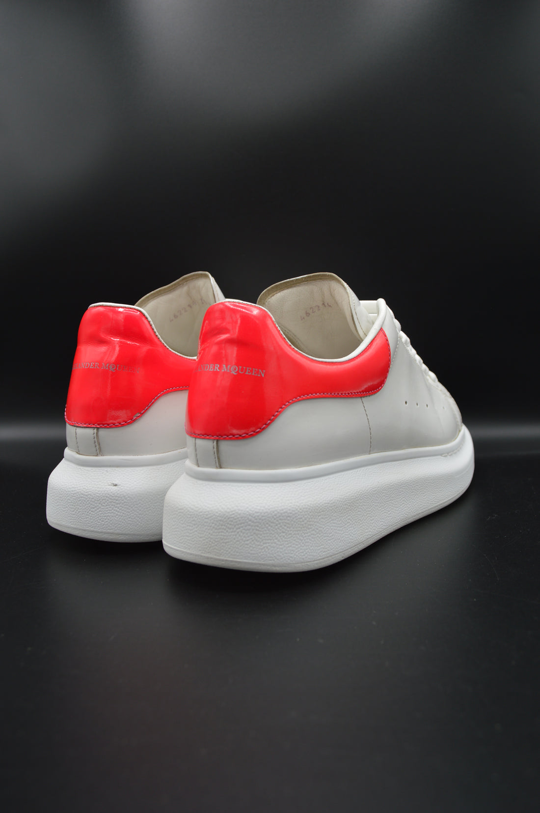 Alexander Mcqueen Oversize blanc/rose fluo - T39