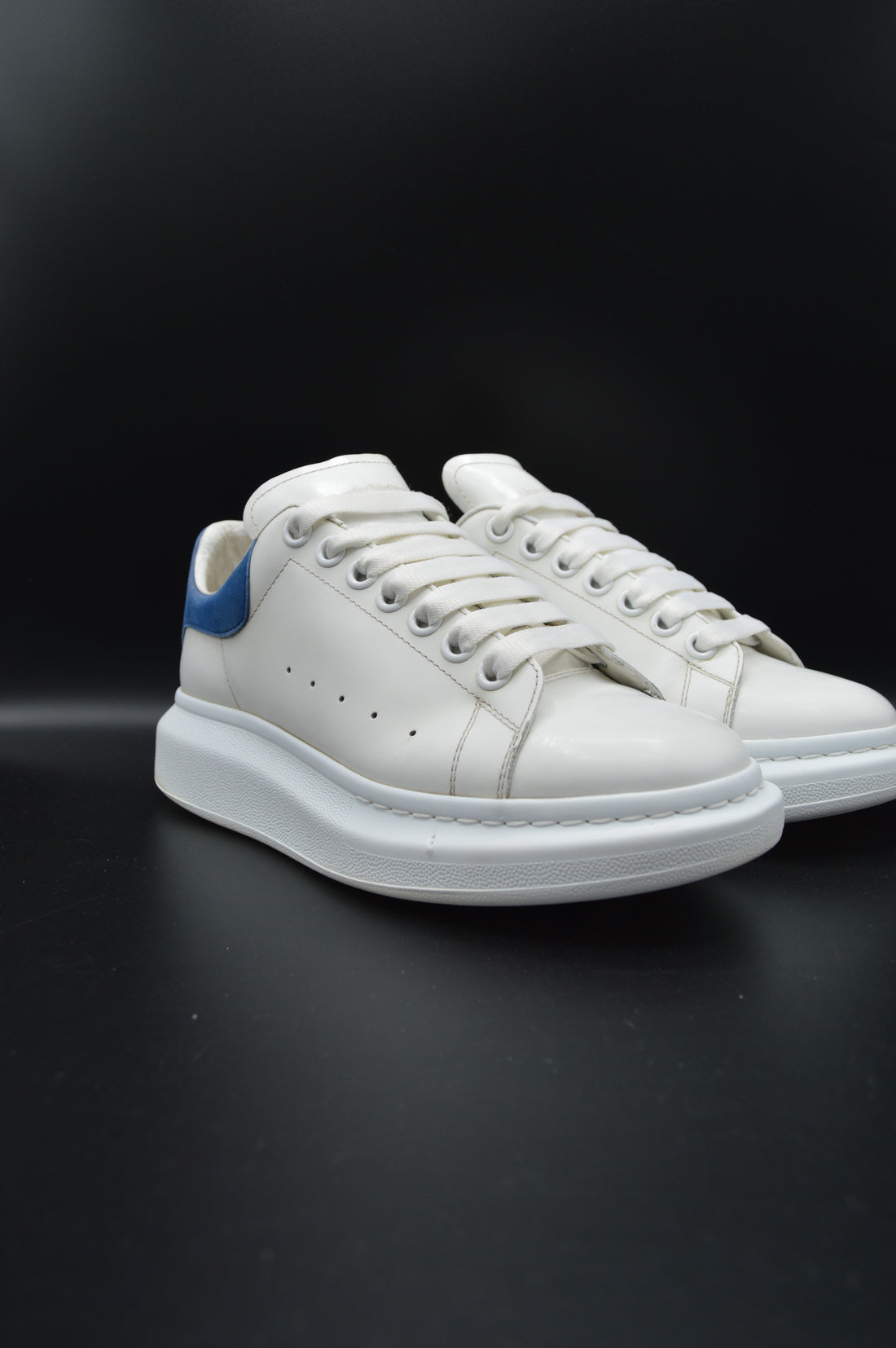 Alexander Mcqueen Oversize blanc/bleu marine - T39