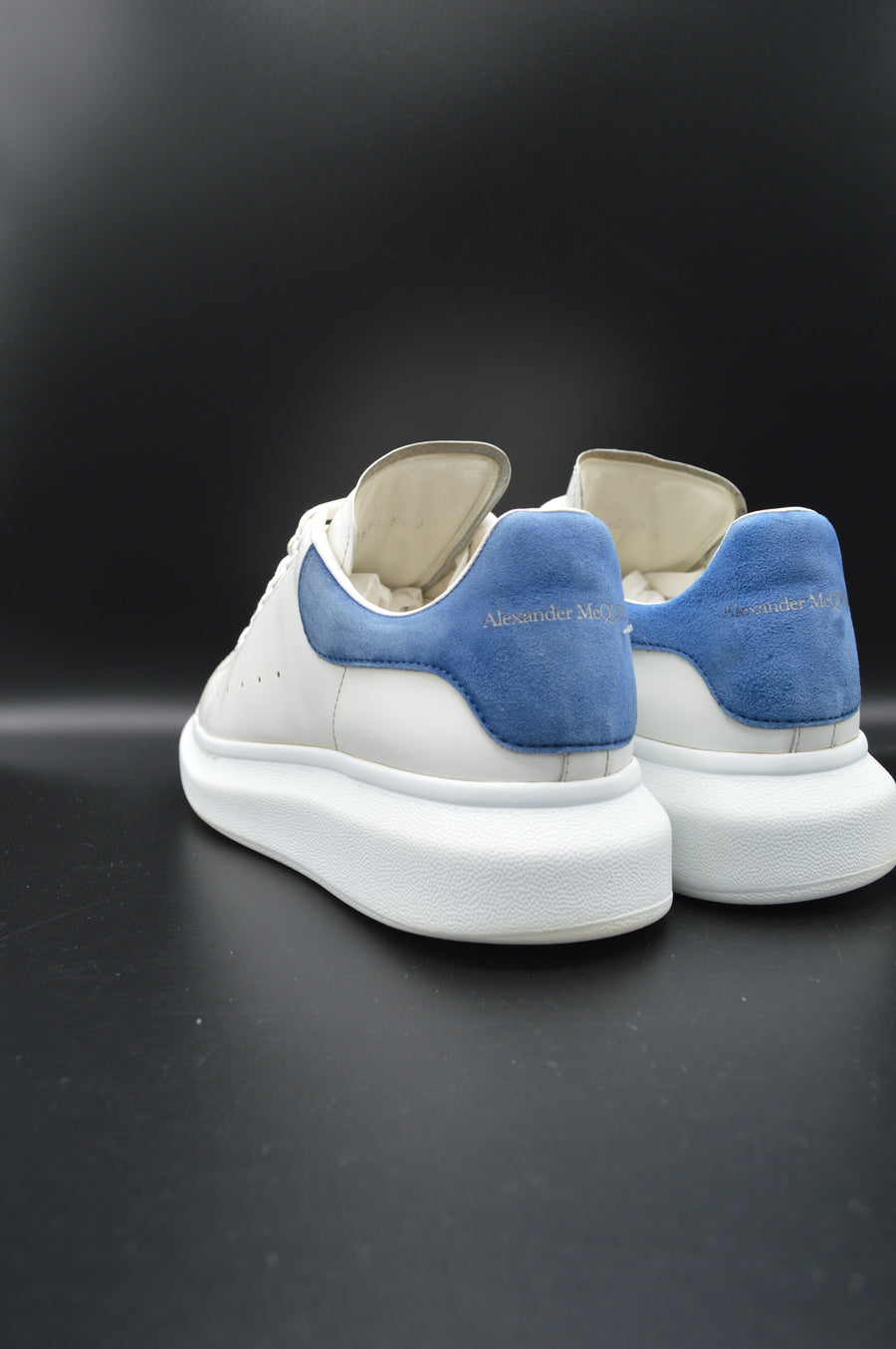 Alexander Mcqueen Oversize blanc/bleu marine - T39