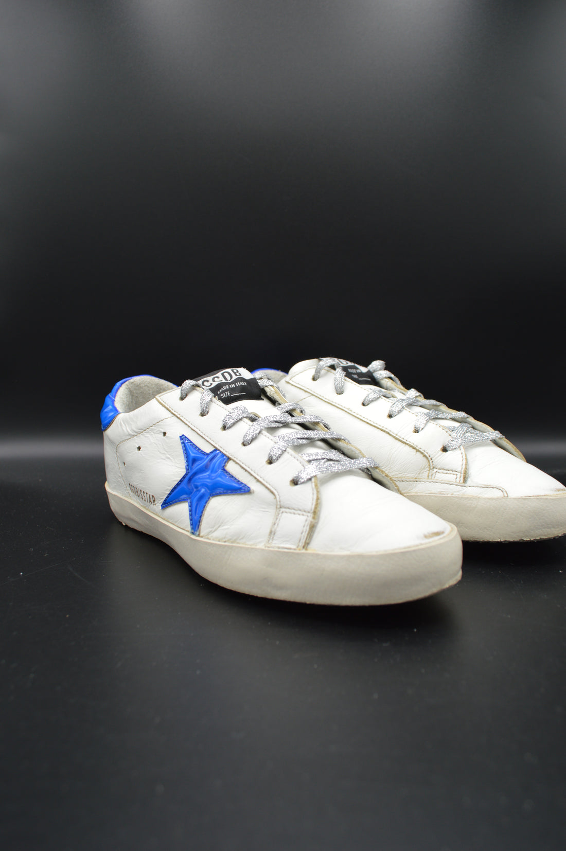 Golden Goose Superstar blanc/bleu roi - T36
