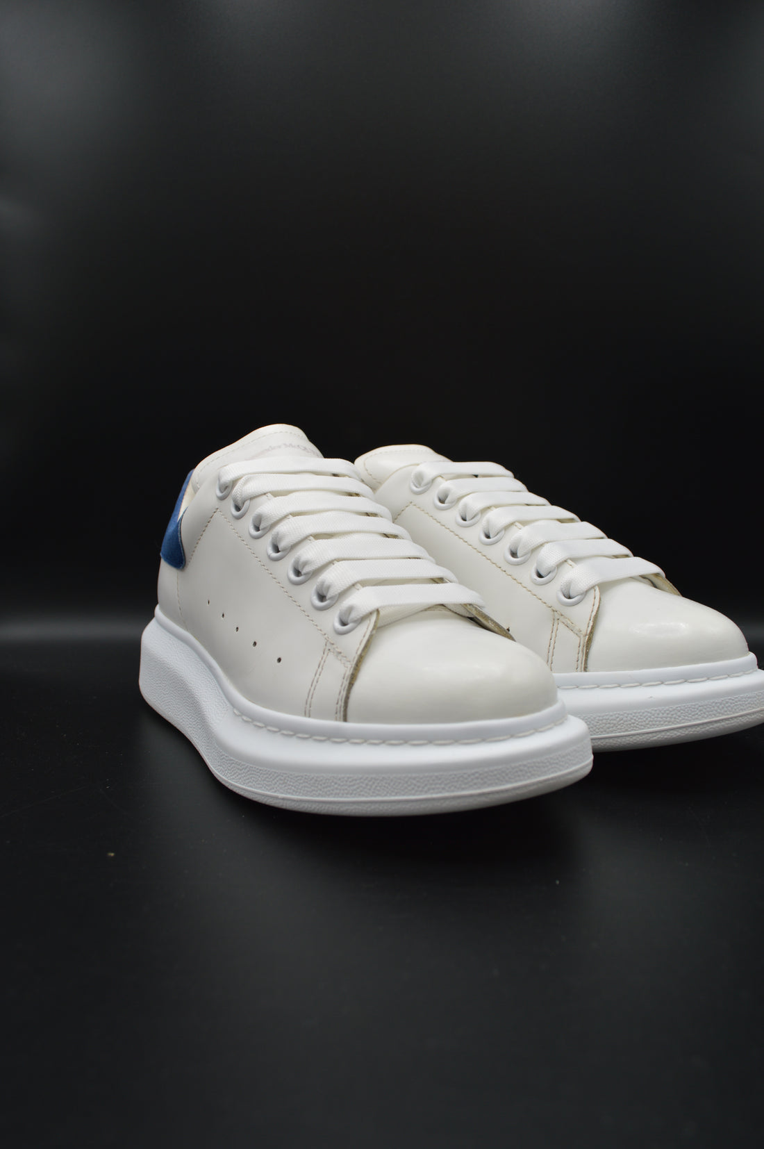 Alexander Mcqueen Oversize blanc/bleu marine - T39