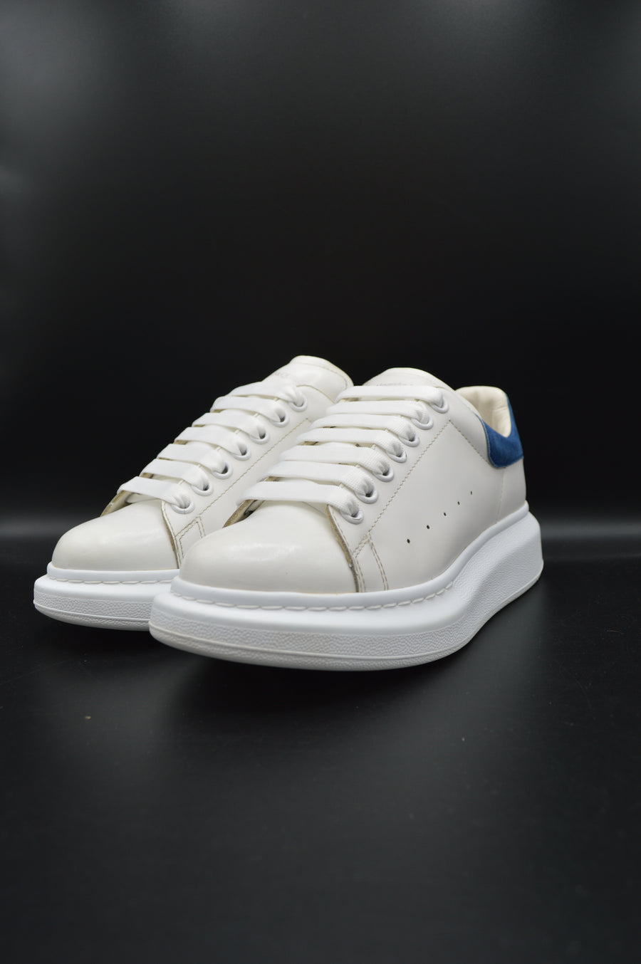 Alexander Mcqueen Oversize blanc/bleu marine - T39
