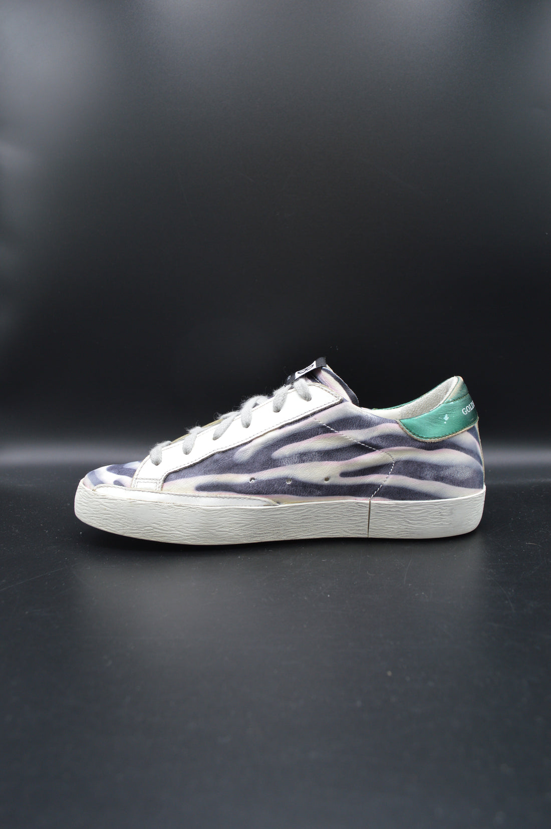 Golden Goose Superstar blanc/noir/argent/violet/vert - T36