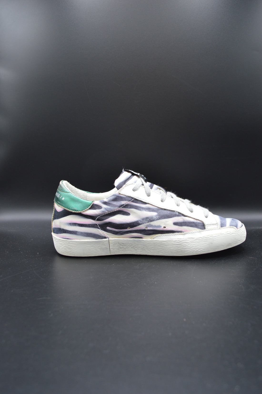 Golden Goose Superstar blanc/noir/argent/violet/vert - T36
