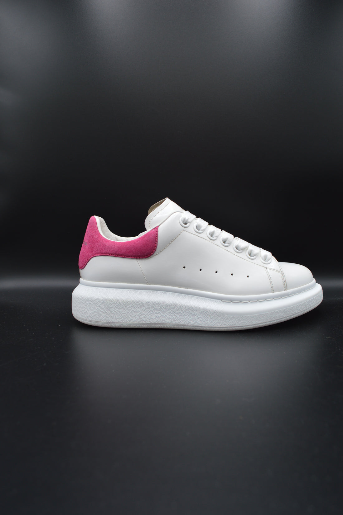 Alexander Mcqueen Oversize blanc/rose fuchsia - 36,5