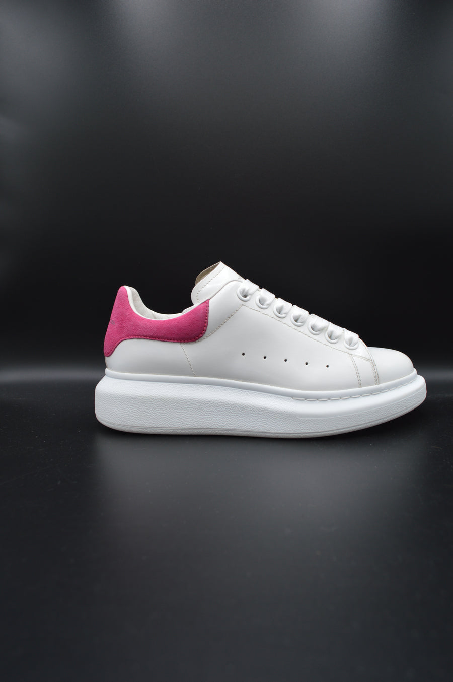 Alexander Mcqueen Oversize blanc/rose fuchsia - 36,5