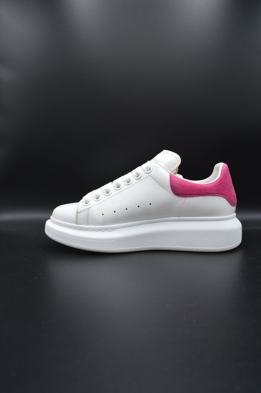 Alexander Mcqueen Oversize blanc/rose fuchsia - 36,5