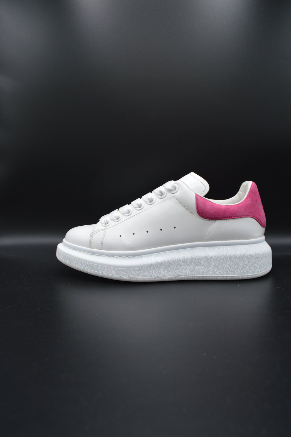 Alexander Mcqueen Oversize blanc/rose fuchsia - 36,5