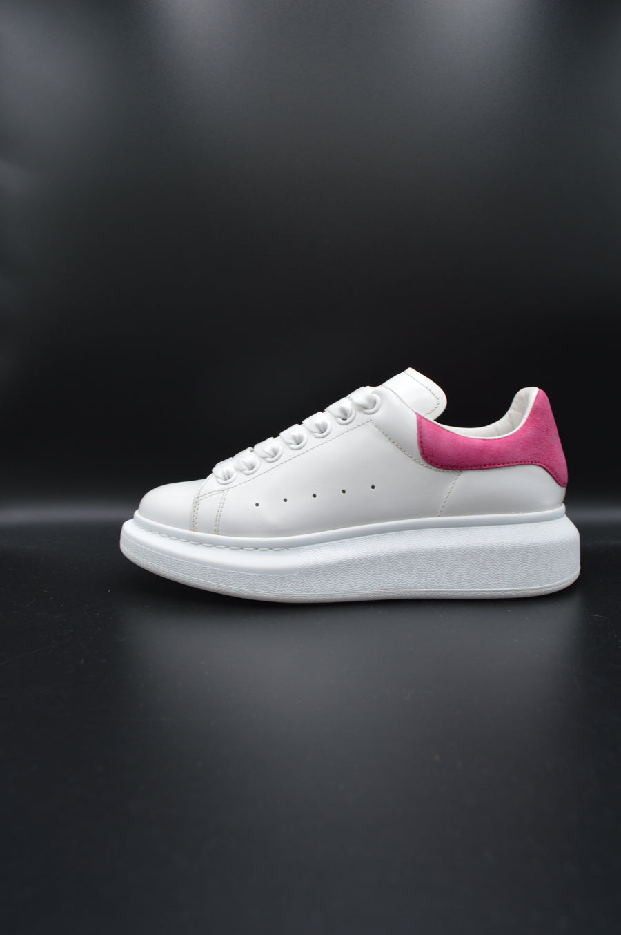 Alexander Mcqueen Oversize blanc/rose fuchsia - 36,5