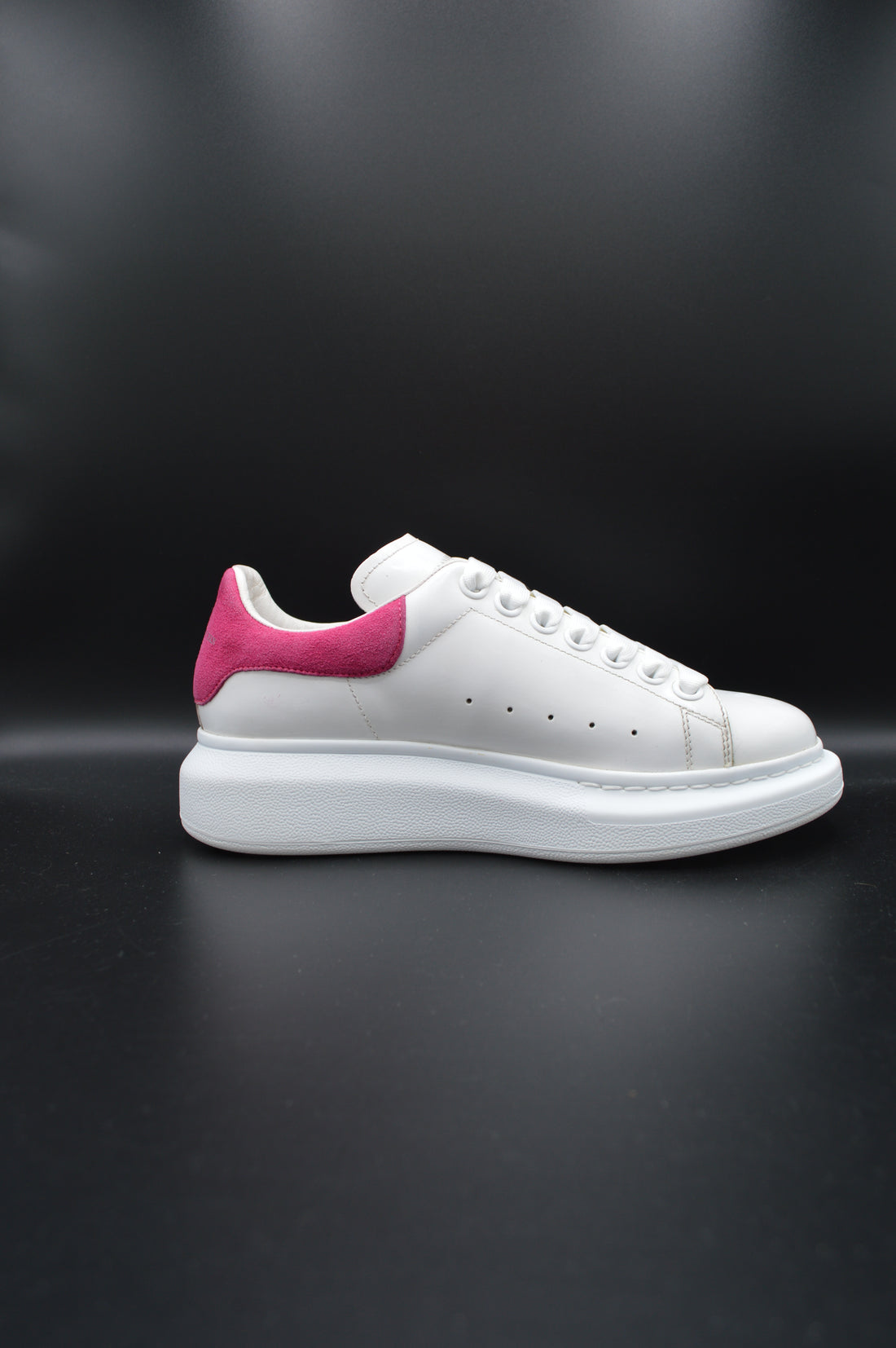 Alexander Mcqueen Oversize blanc/rose fuchsia - 36,5