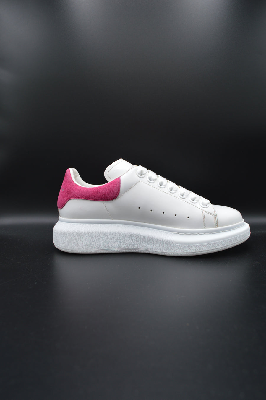 Alexander Mcqueen Oversize blanc/rose fuchsia - 36,5