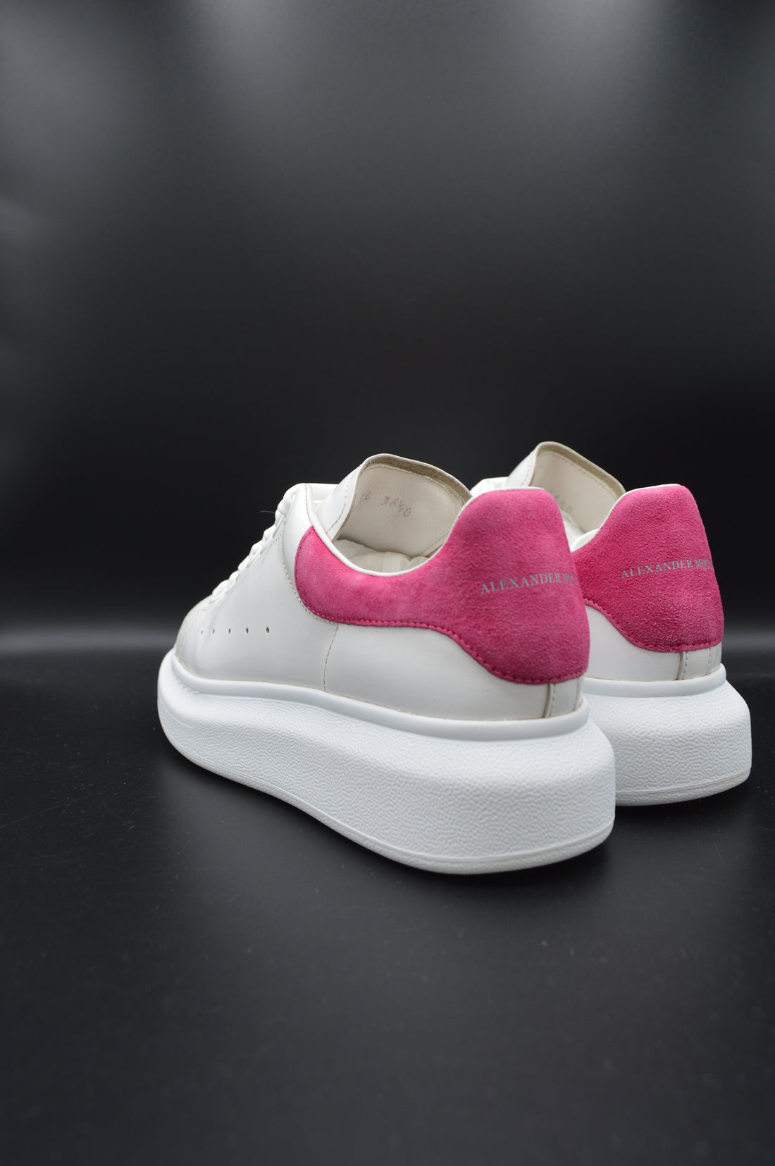 Alexander Mcqueen Oversize blanc/rose fuchsia - 36,5
