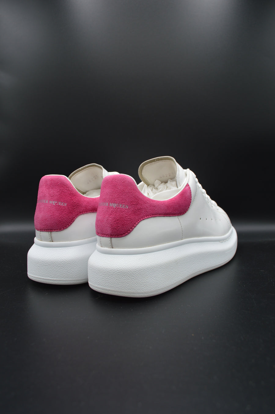 Alexander Mcqueen Oversize blanc/rose fuchsia - 36,5