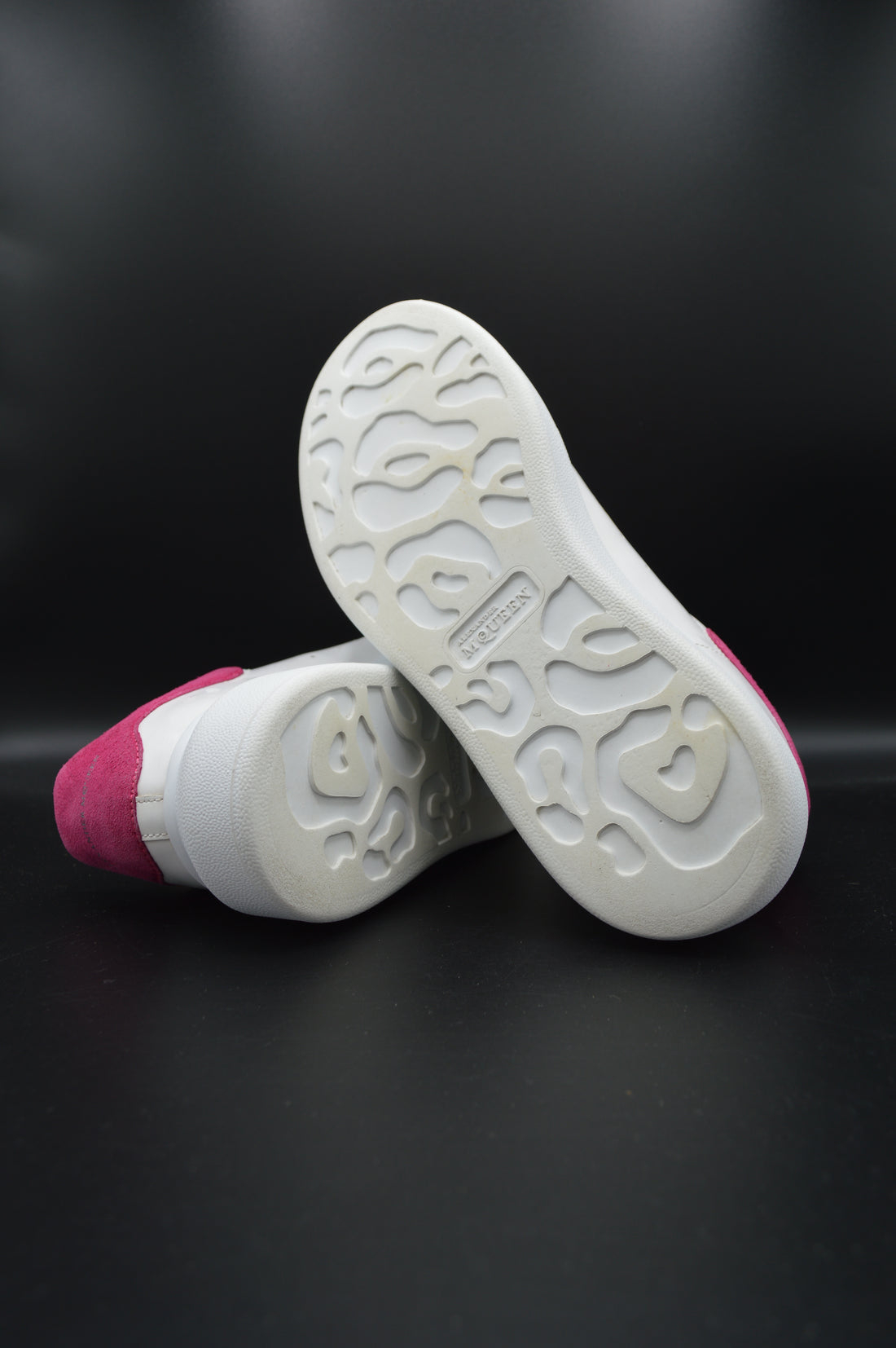 Alexander Mcqueen Oversize blanc/rose fuchsia - 36,5