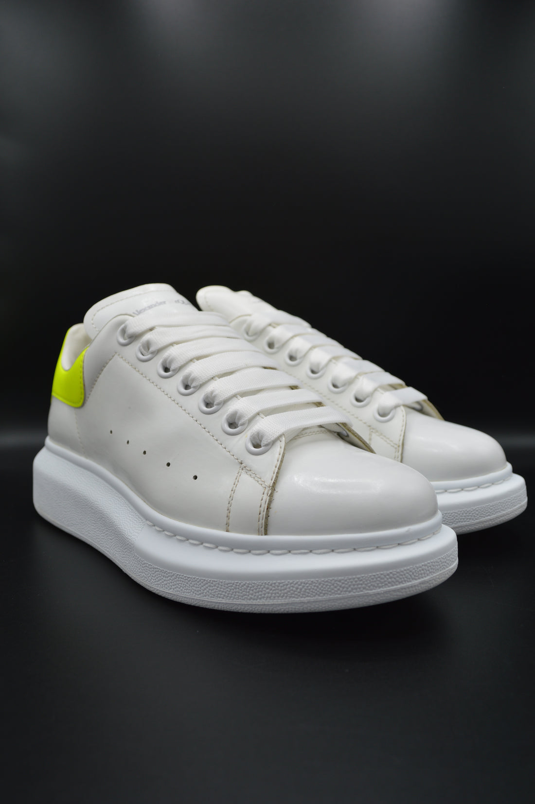 Alexander Mcqueen Oversize blanc/jaune fluo - T39