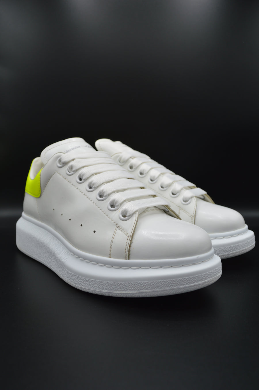 Alexander Mcqueen Oversize blanc/jaune fluo - T39