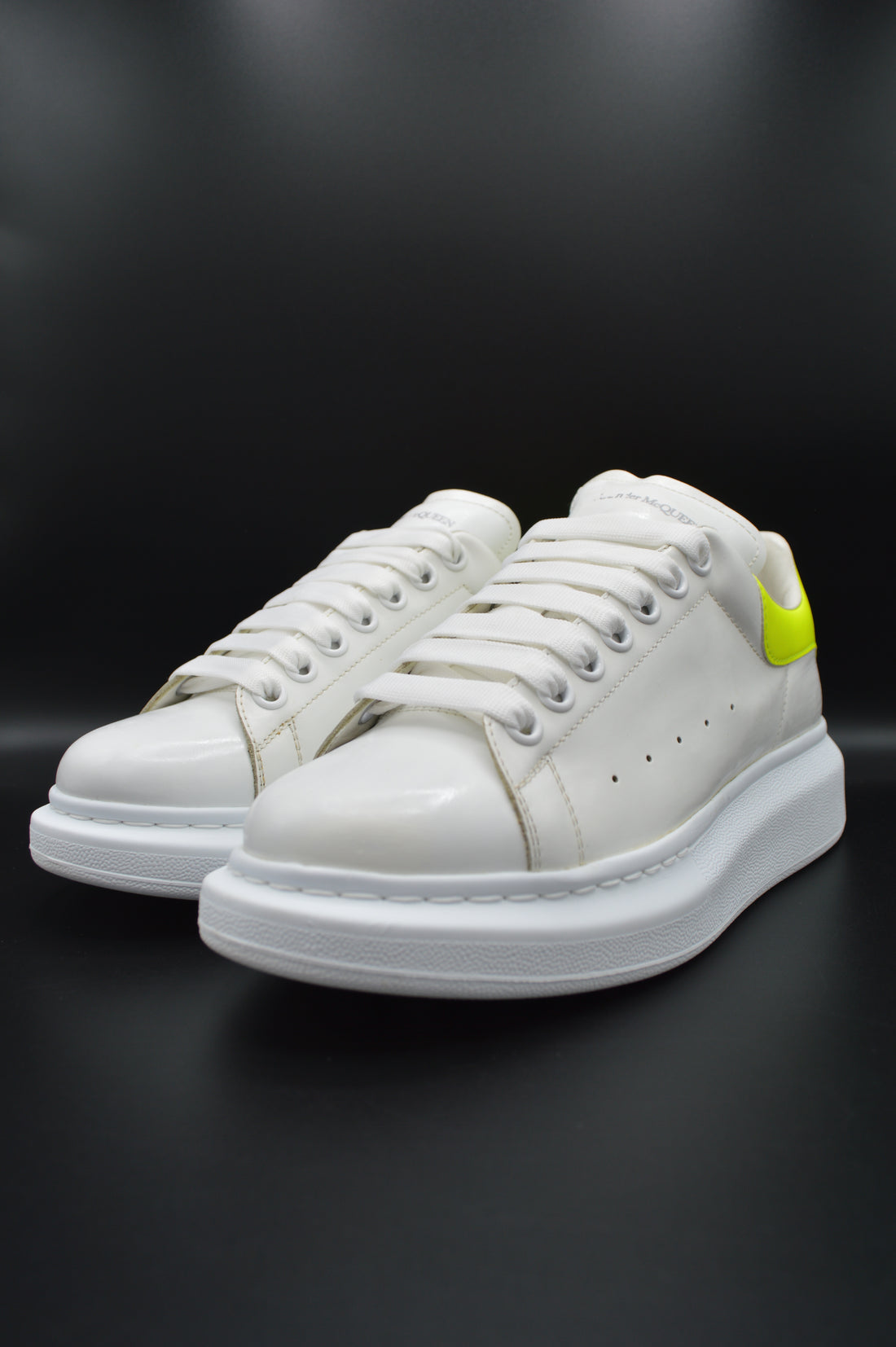 Alexander Mcqueen Oversize blanc/jaune fluo - T39