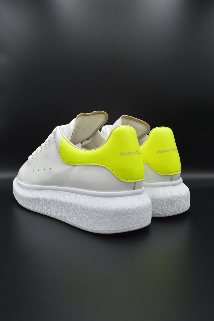 Alexander Mcqueen Oversize blanc/jaune fluo - T39