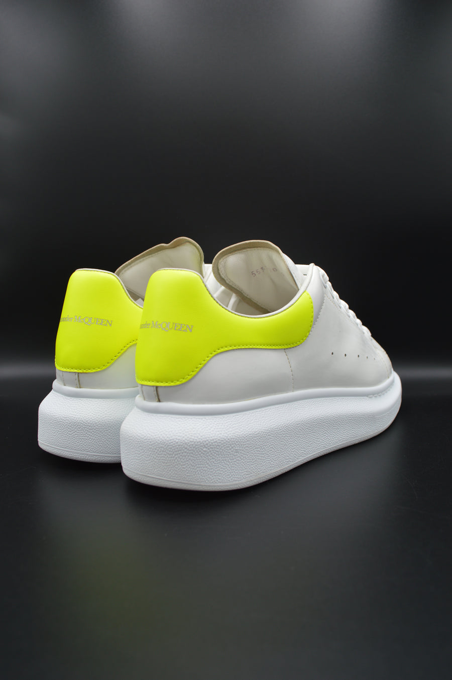 Alexander Mcqueen Oversize blanc/jaune fluo - T39