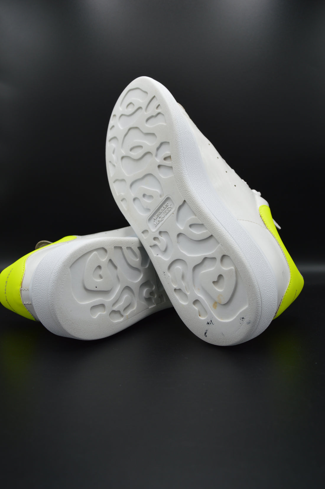 Alexander Mcqueen Oversize blanc/jaune fluo - T39
