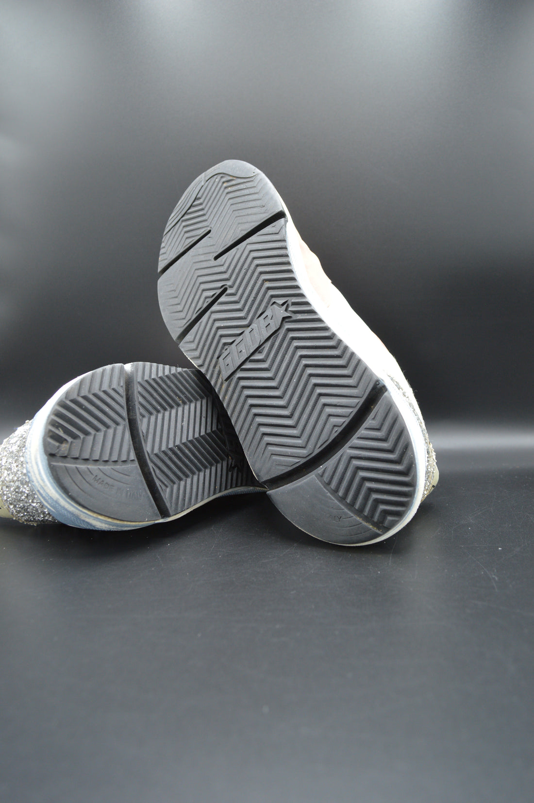 Golden Goose Running Sole rose/blanc/paillette argent - T39