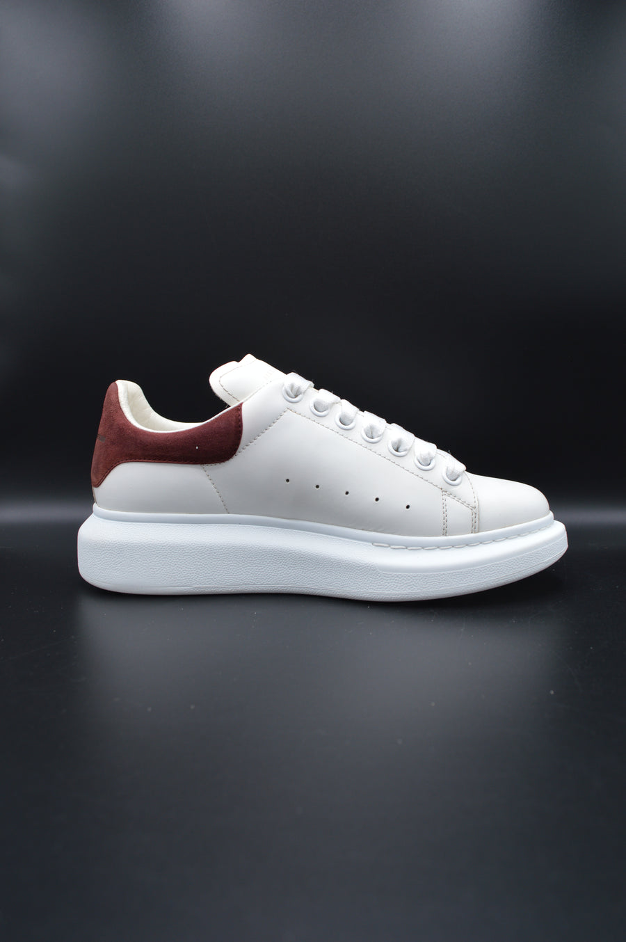 Alexander Mcqueen Oversize blanc/bordeaux - T38