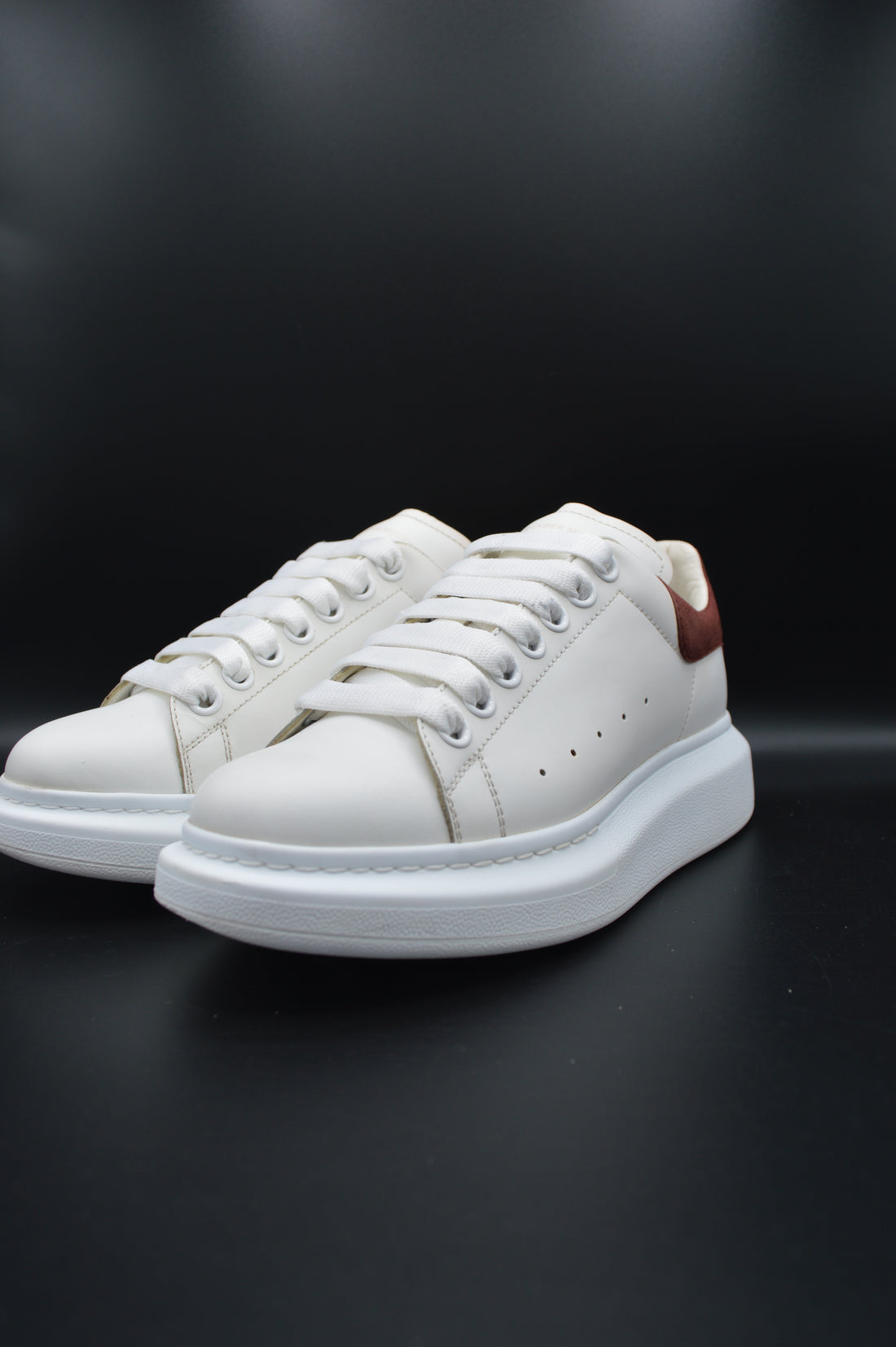 Alexander Mcqueen Oversize blanc/bordeaux - T38