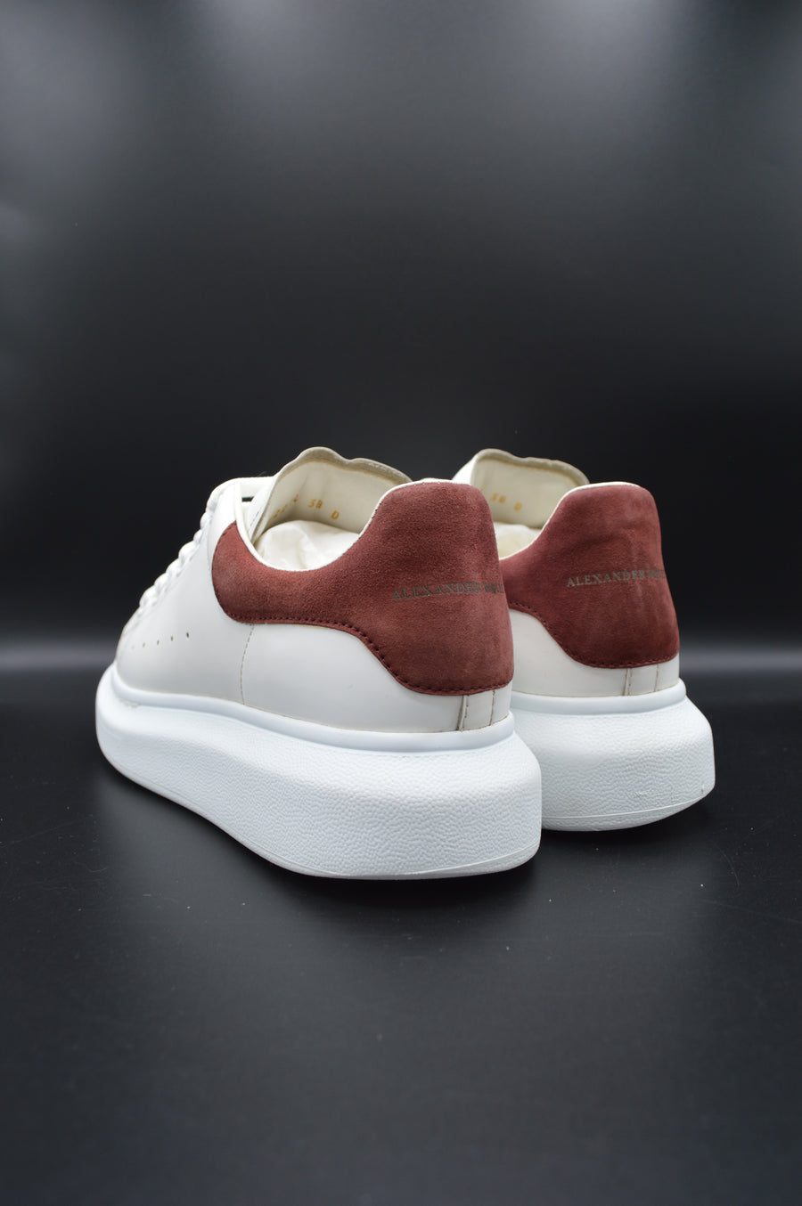Alexander Mcqueen Oversize blanc/bordeaux - T38