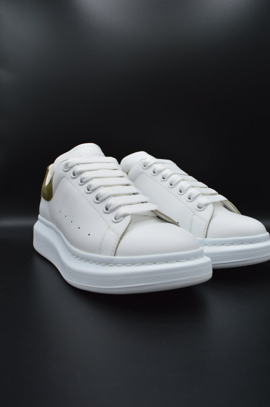 Alexander Mcqueen Oversize blanc/vert kaki - T40