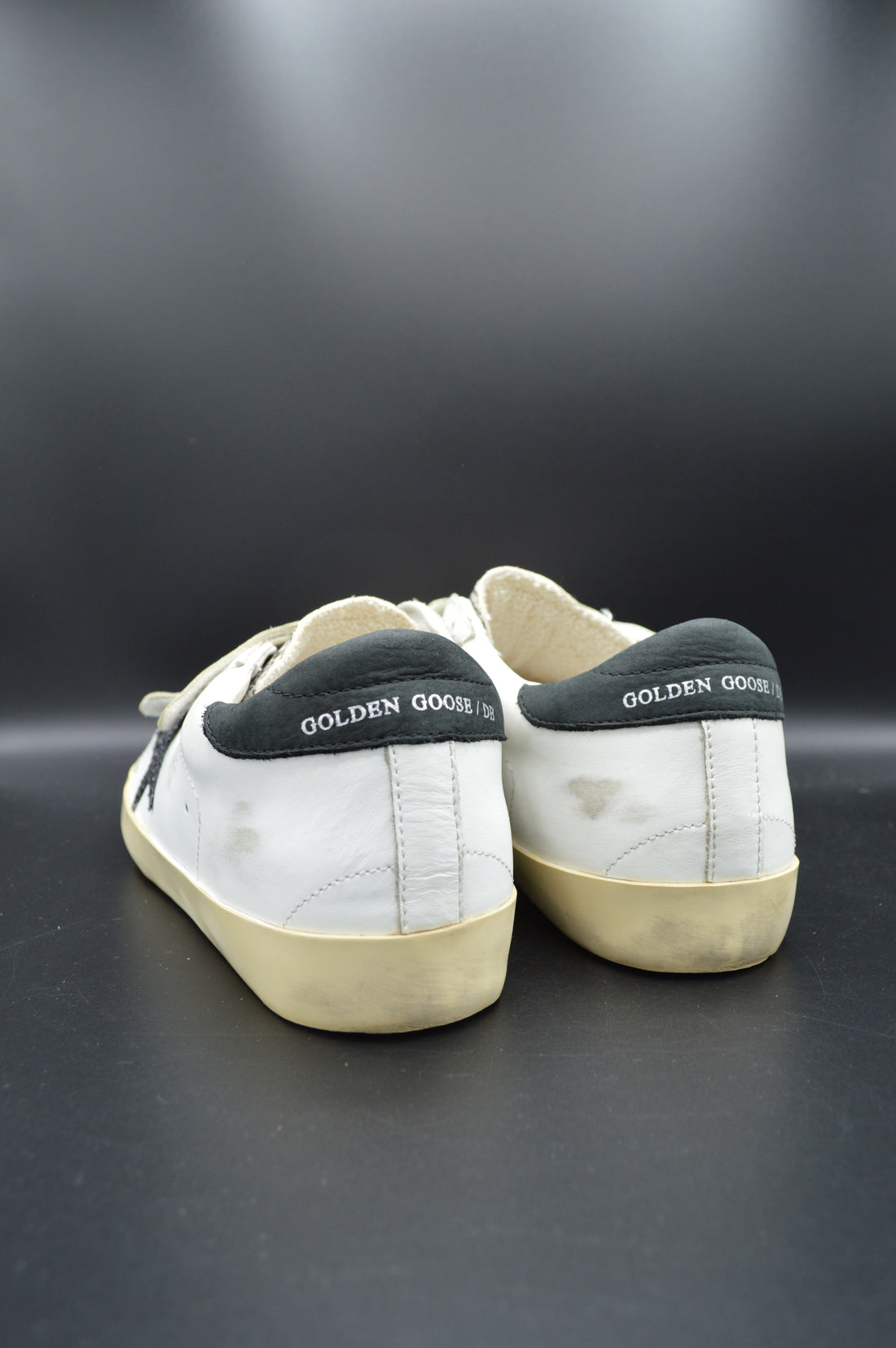 Golden Goose Old School blanc/noir/python/paillette - T39