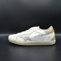Golden Goose Superstar blanc/paillette or/gris - T37