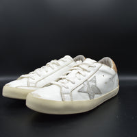 Golden Goose Superstar blanc/paillette or/gris - T37