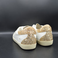 Golden Goose Superstar blanc/paillette or/gris - T37