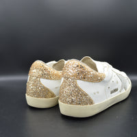 Golden Goose Superstar blanc/paillette or/gris - T37