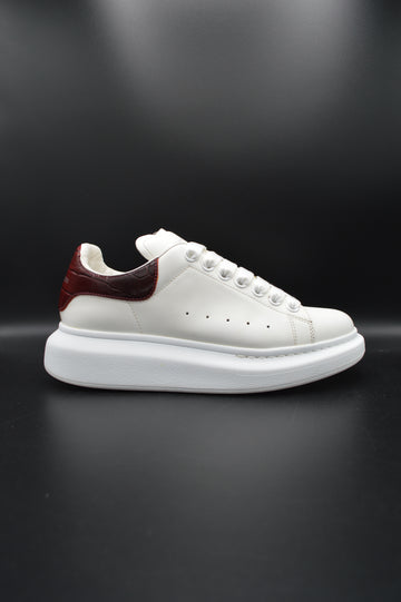 Alexander Mcqueen Oversize blanc/crocodile bordeaux - T37