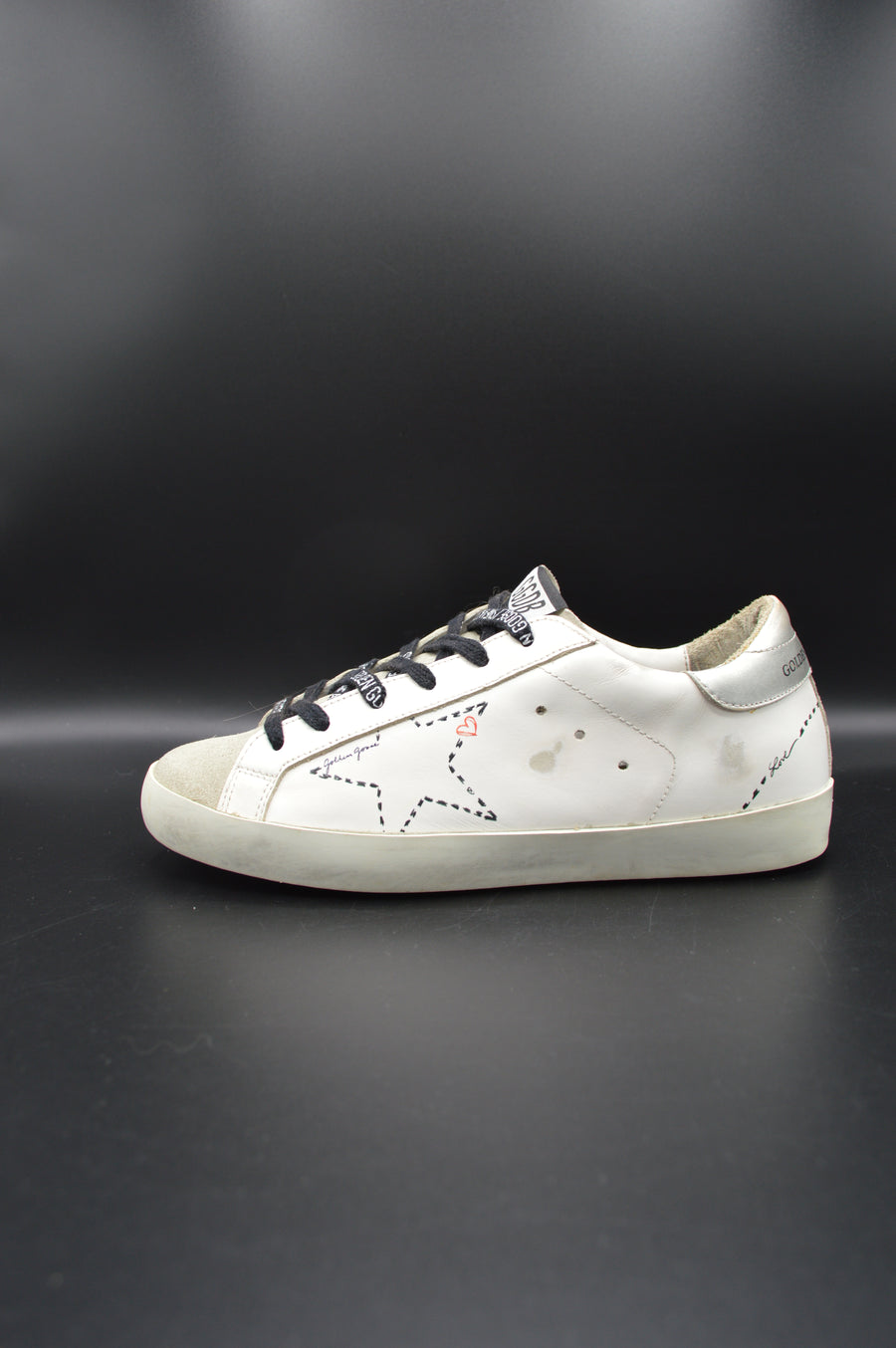 Golden Goose Superstar blanc/gris/argent - T36