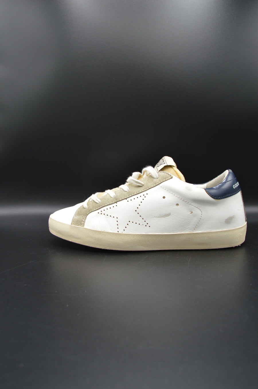Golden Goose Superstar blanc/bleu marine/beige/gris - T38
