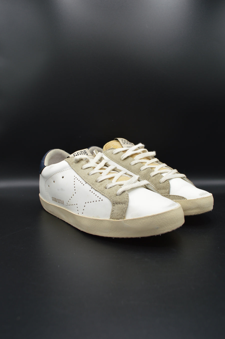 Golden Goose Superstar blanc/bleu marine/beige/gris - T38