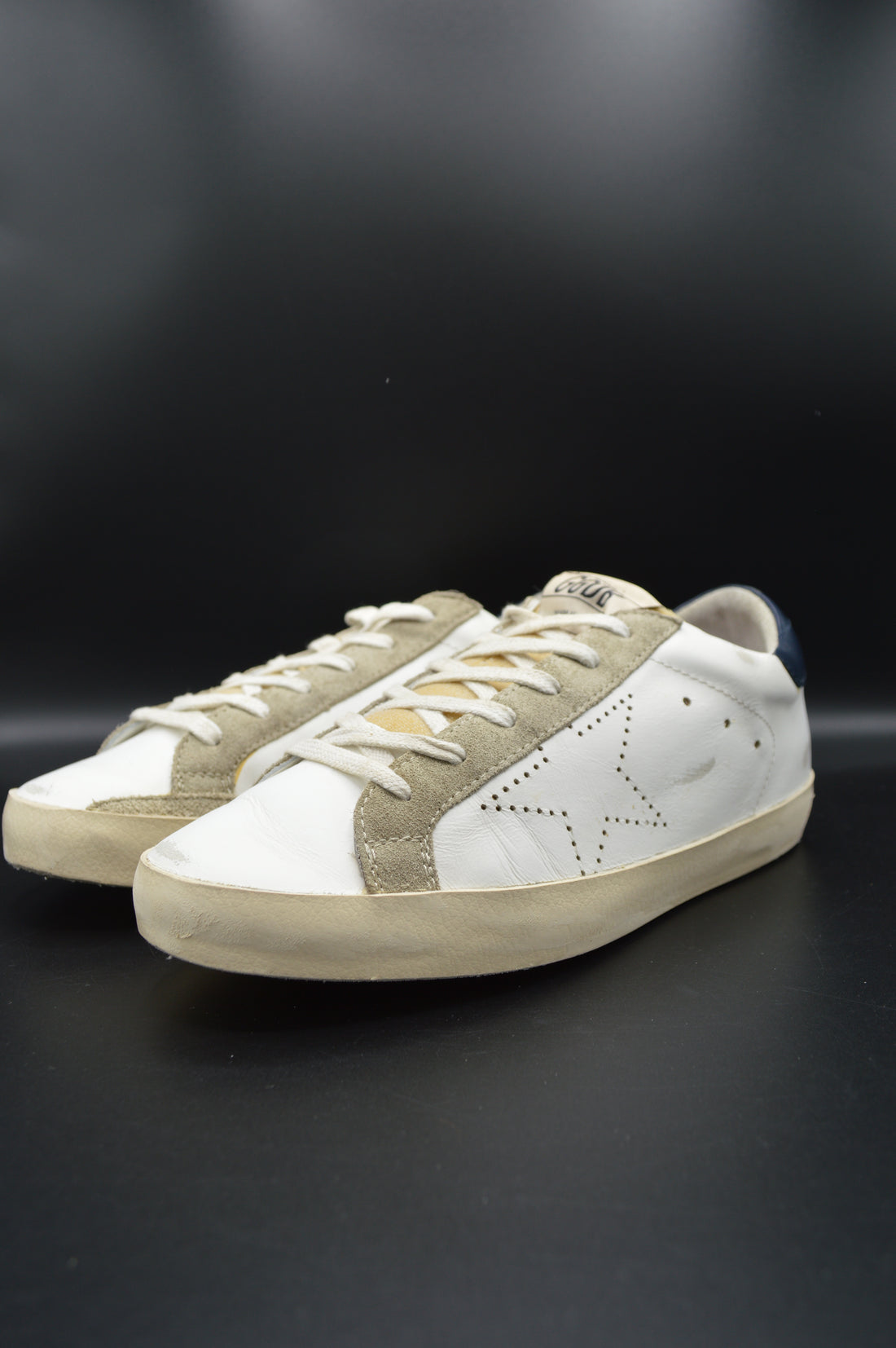 Golden Goose Superstar blanc/bleu marine/beige/gris - T38