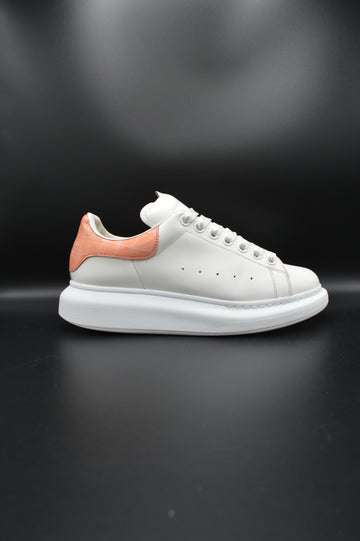 Alexander Mcqueen Oversize blanc/crocodile saumon - T39